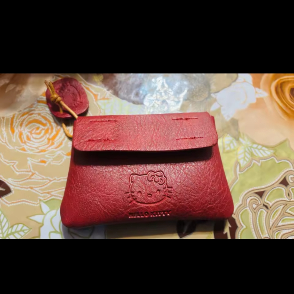 Hello Kitty Red Leather Women's Bag